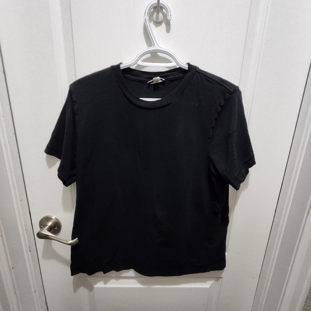 Frank & Oak Black Short Sleeve Tee